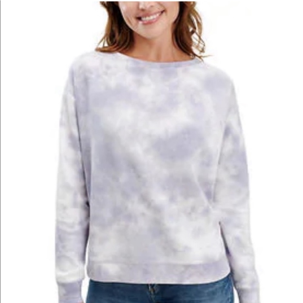 Splendid Women Thermal Tie Dye Top Long Sleeve Medium